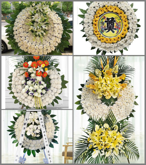 浙江省杭州余杭区崇贤街道龙旋村花圈速递